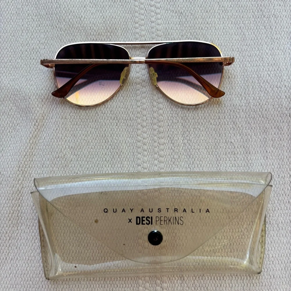 Quay Australia x Desi Perkins sunglasses and case #sunglasses - Picture 5 of 5